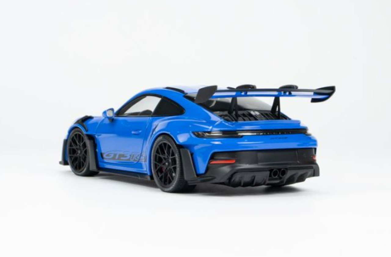 1/18 Minichamps 2022 Porsche 911 (992) GT3 RS (Blue with Black Wheels) Diecast Car Model