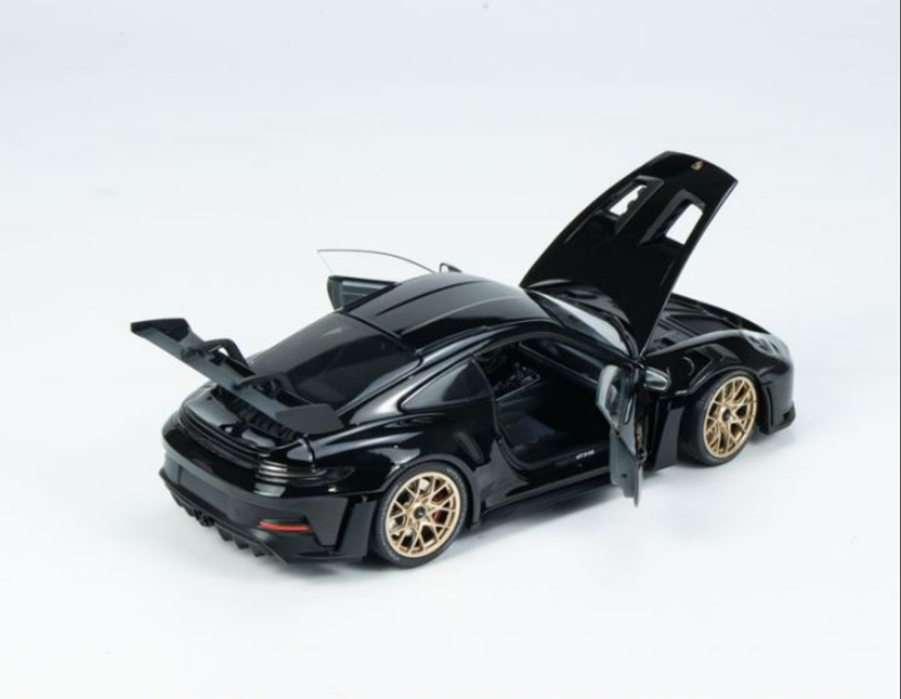 1/18 Minichamps PORSCHE 911 (992) GT3 RS - 2022 -BLACK W BLACK WHEELS CLDC Exclusive Diecast Car Model (Limited 500 Pieces)