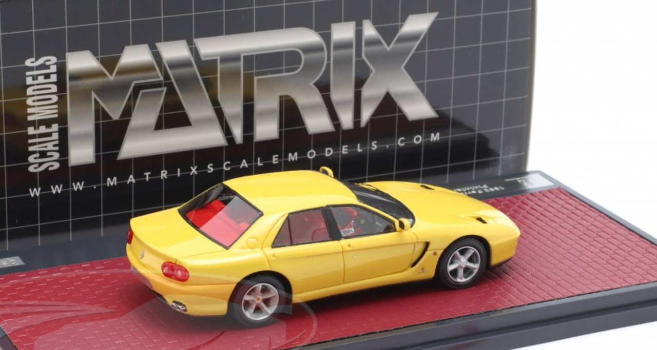 1/43 Matrix 1993 Ferrari 456 GT Venice Pininfarina Sedan (Yellow) Car Model