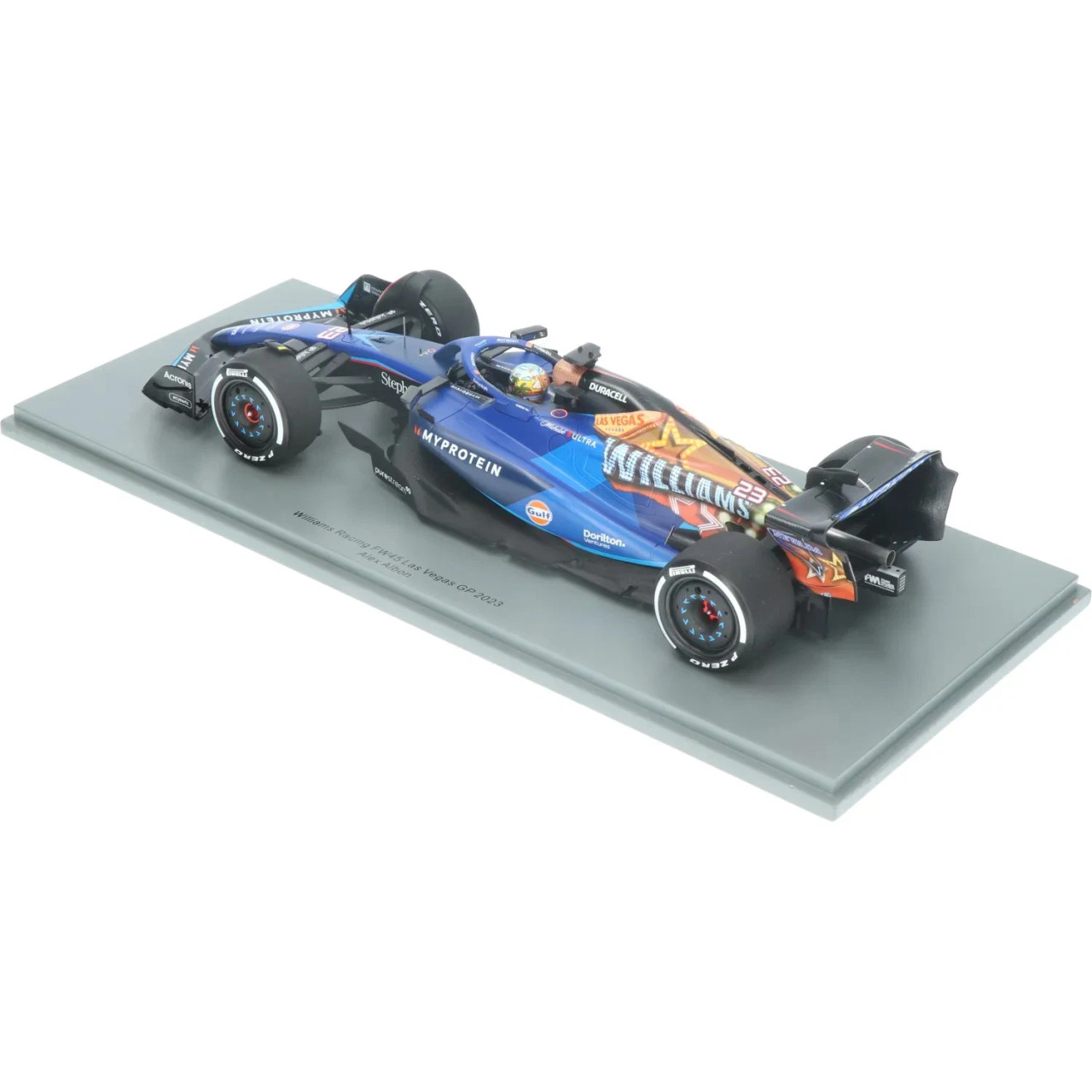 1/18 Spark 2023 Formula 1 Williams F1 FW45 No.23 Williams Racing Las Vegas GP Alex Albon Car Model 1/18 Spark 2023 Formula 1 Williams F1 FW45 No.23 Williams Racing Las Vegas GP Alex Albon Car Model
