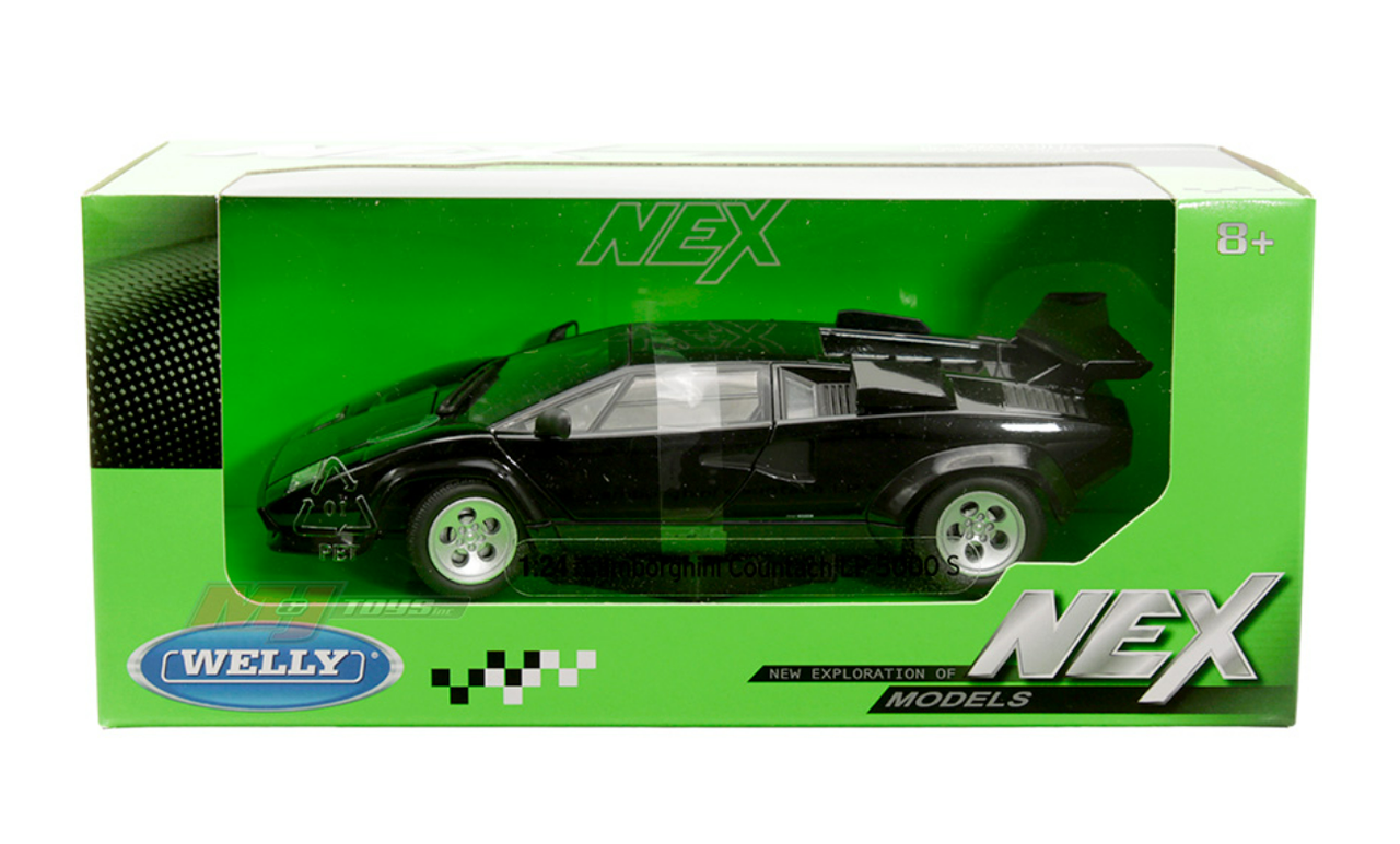 1/24 Welly Lamborghini Countach LP 5000 S (Black) Diecast Car Model