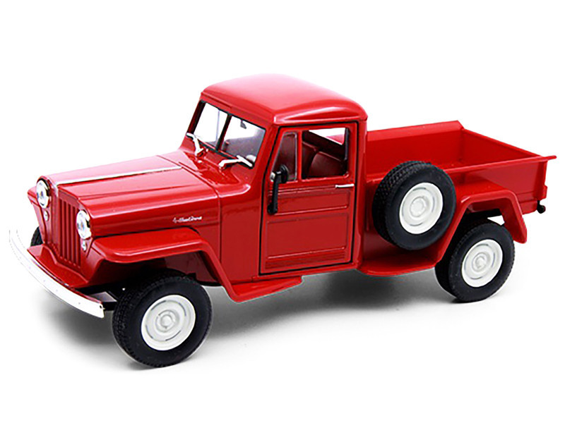 1/24 Welly 1947 Jeep Willys Pickup (Red) Diecast Car Model