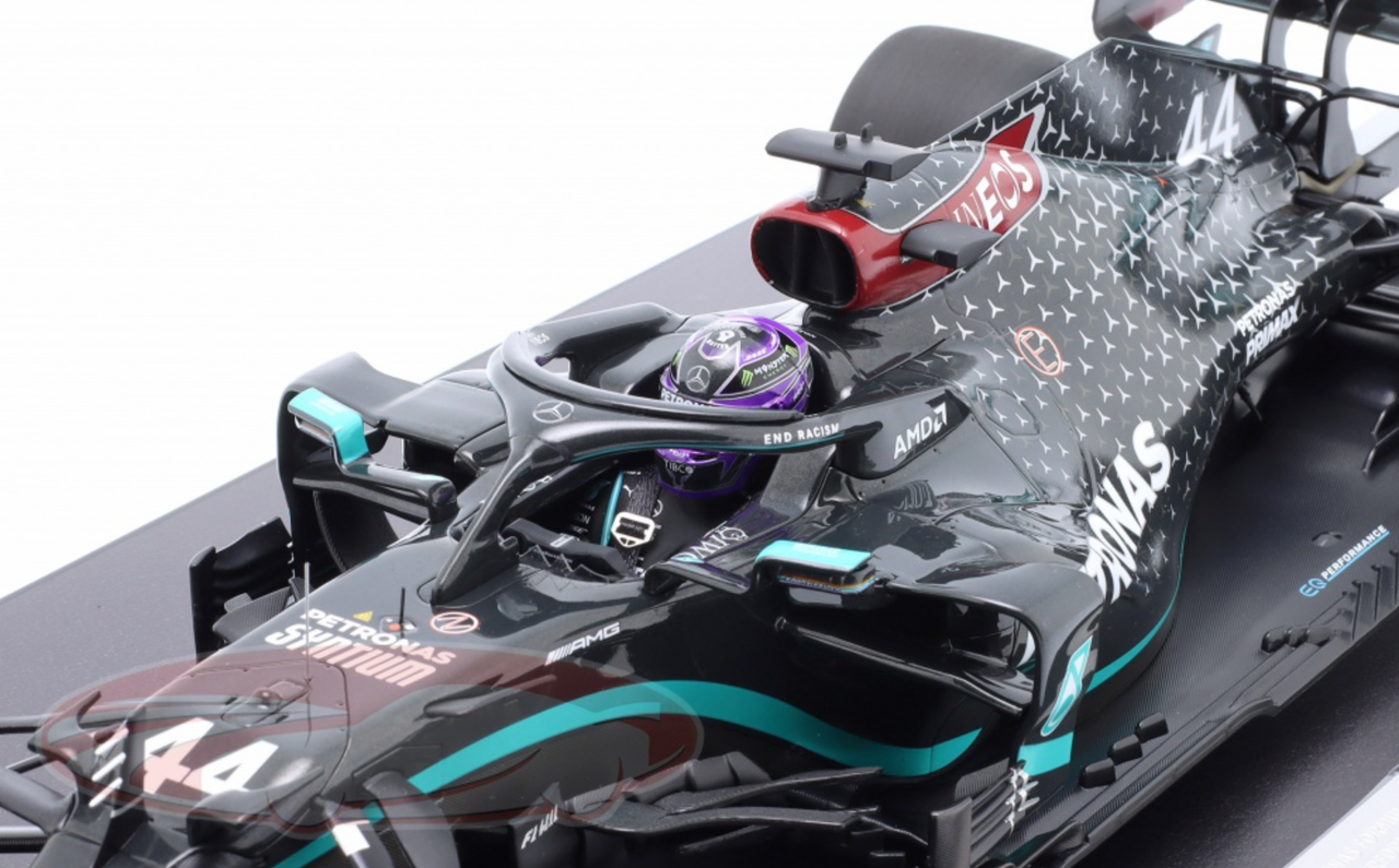 Miniature F1 Formule 1 Mercedes AMG 2020 Minichamps signée Lewis