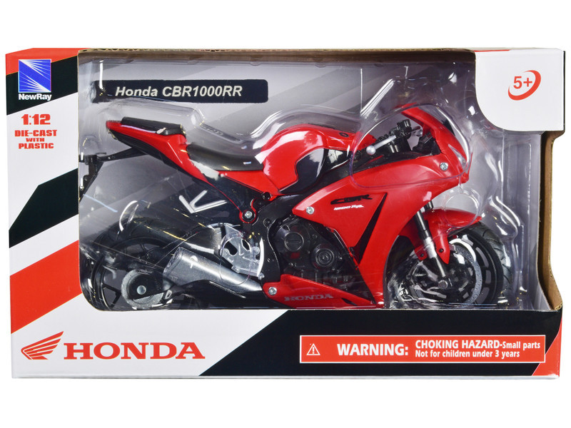 Honda CBR 1000RR Motorcycle Red and Black 1/12 Diecast Model by New Ray