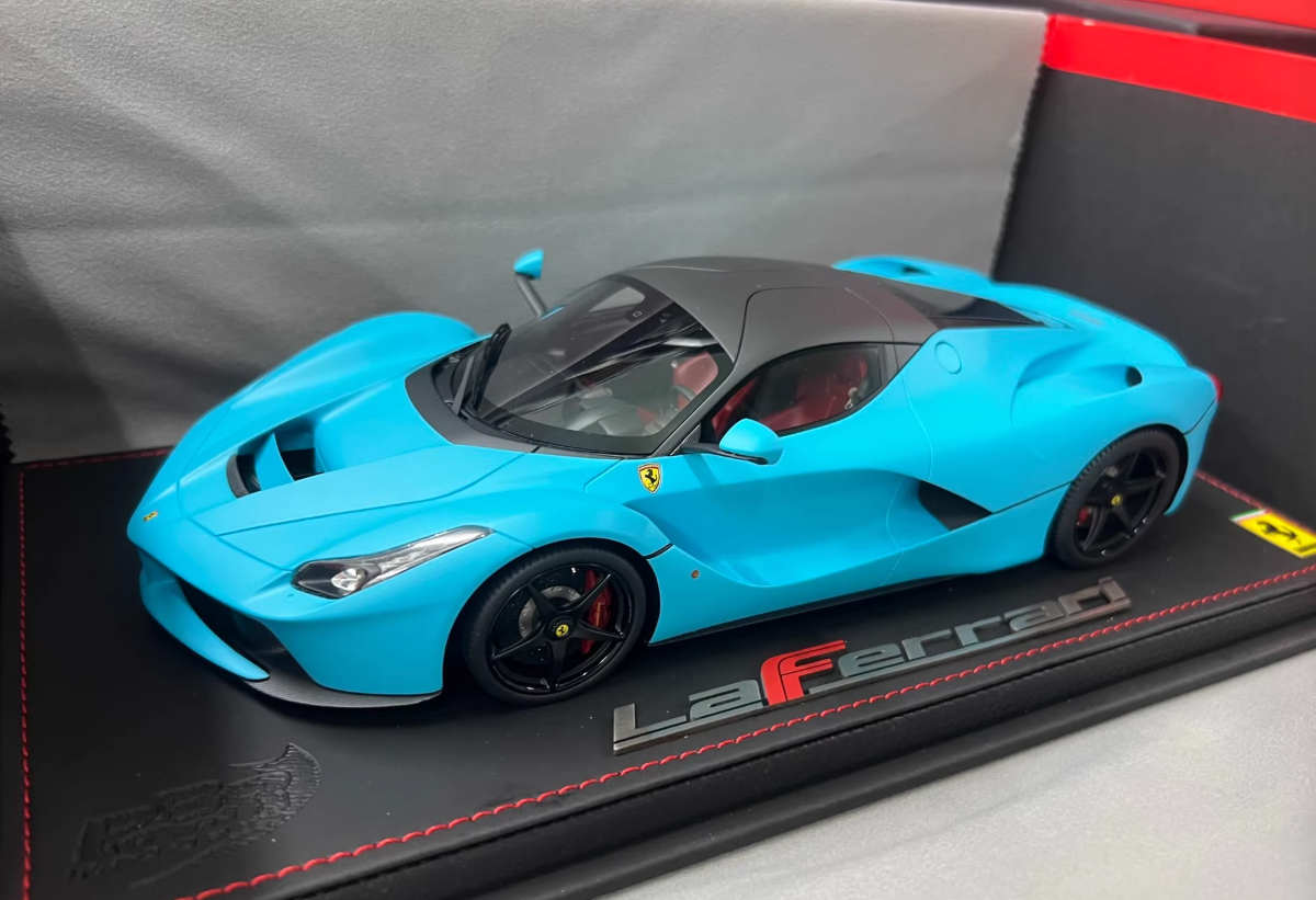1/18 BBR Ferrari LaFerrari Carbon Roof (Matte Baby Blue) Resin Car Model Limited 20 Pieces