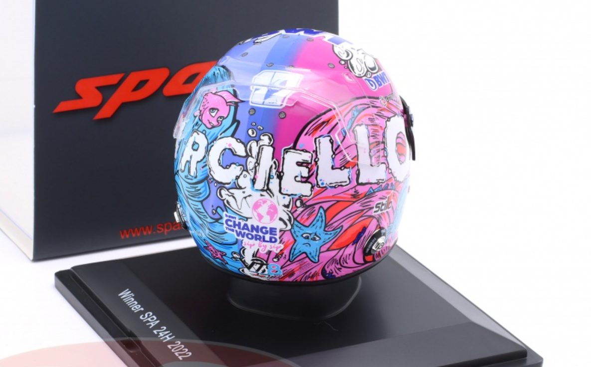 Casque Miniature Spark 1/5 - Raffaele Marciello - Vainqueur 24h Spa 2022 - Mercedes AMG