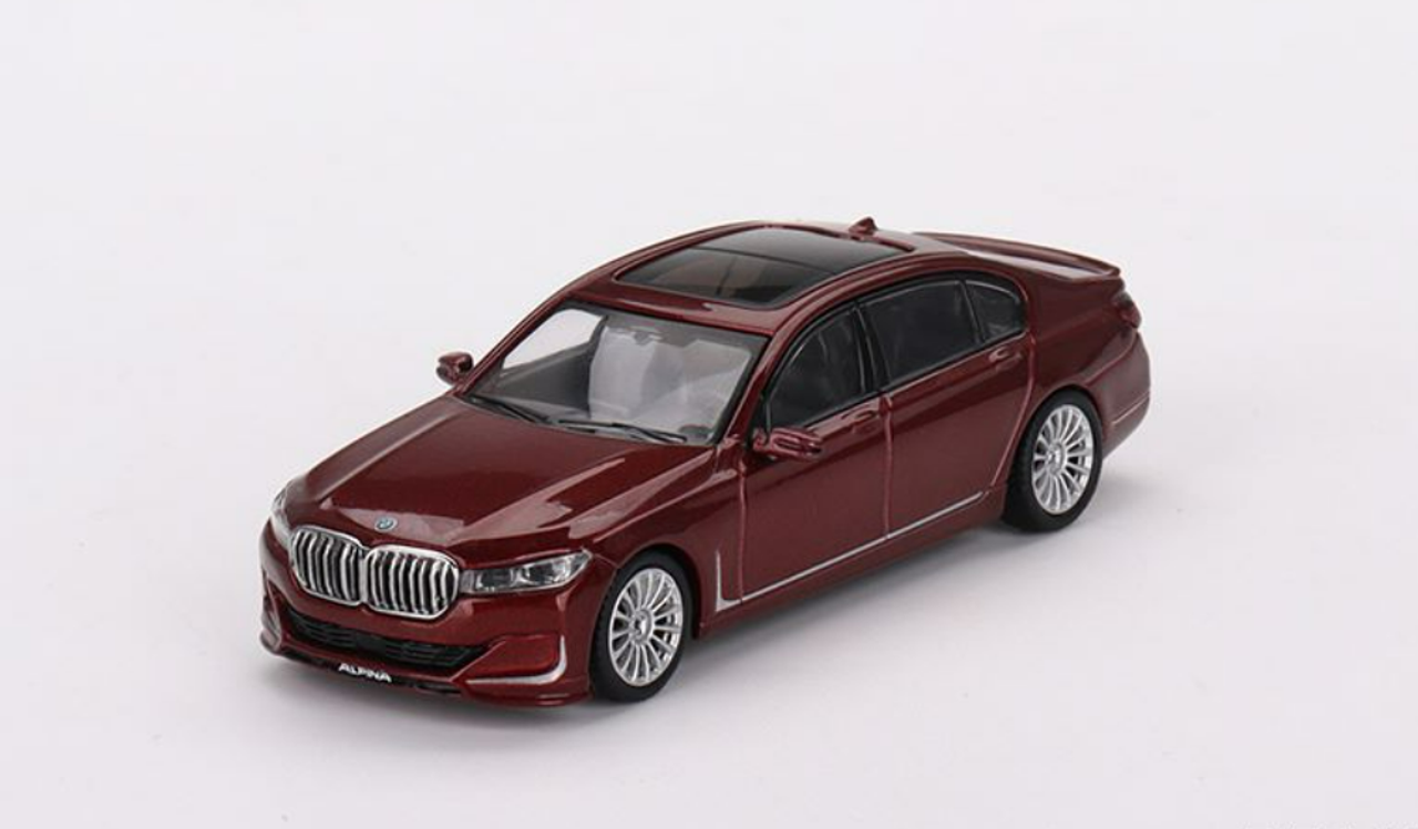 1/64 Mini GT BMW 7 Series Alpina B7 xDrive (Aventurin Red) Diecast Car Model