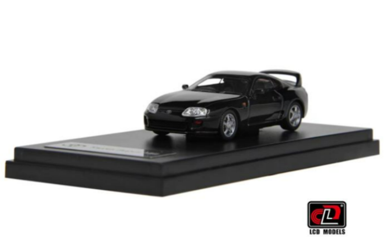 1/64 LCD Toyota Supra Mk4 A80 Black Diecast Car Model