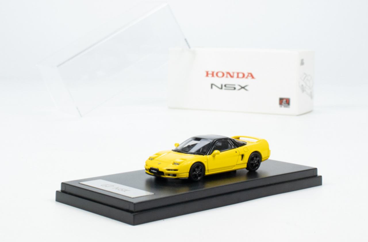 1/64 LCD Honda NSX MK1 NA1 (Yellow) with Flipping Headlights Diecast Car Model