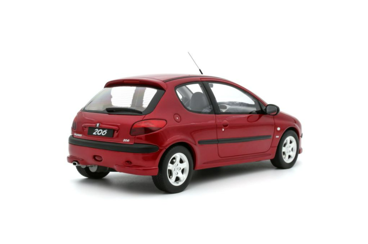 1/18 OTTO 1999 Peugeot 206 S16 (Red) Car Model
