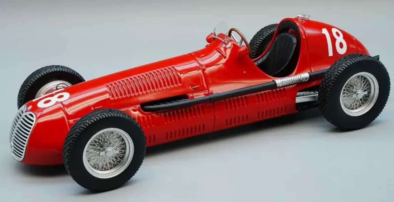 1/18 Tecnomodel 1948 Luigi Villoresi Maserati 4CLT/48 #18 Winner British GP RAC Car Model