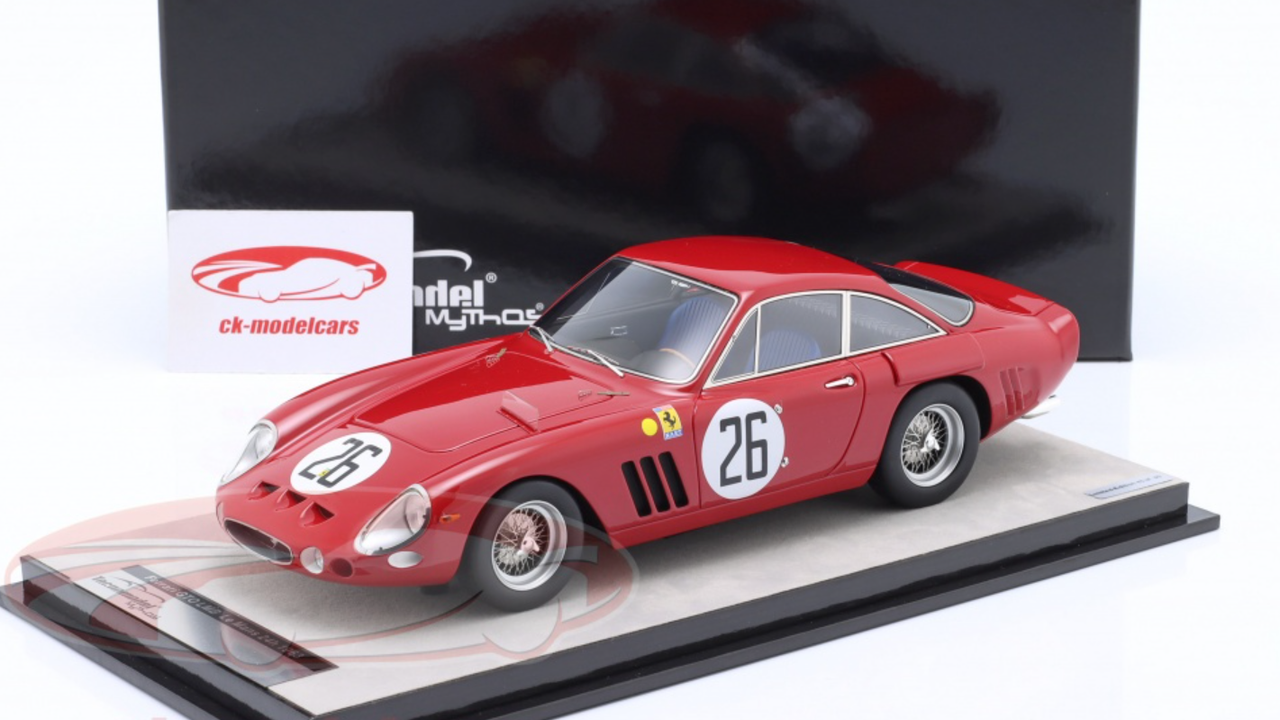 1/18 Tecnomodel 1963 Ferrari 330LMB #26 6th 24h LeMans North American Racing Team Masten Gregory, David Piper Car Model