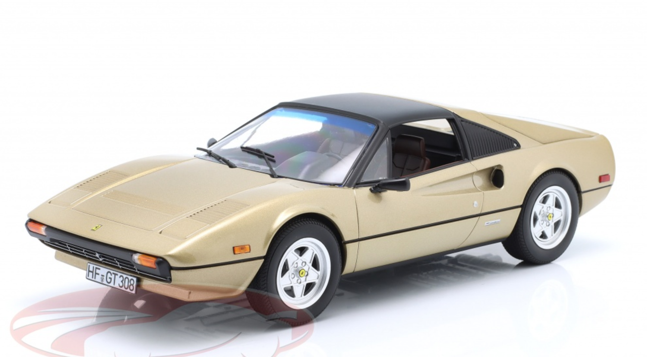 1/18 Norev 1982 Ferrari 308 GTS Quattrovalvole (Gold) Diecast Car Model