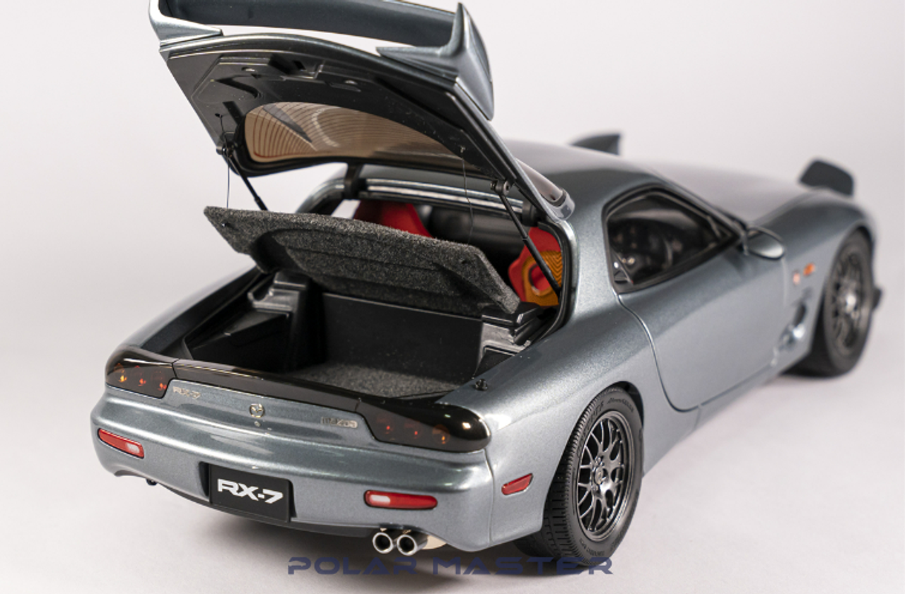 1/18 Polar Master Mazda RX-7 RX7 Spirit R (Grey) Diecast Car Model 