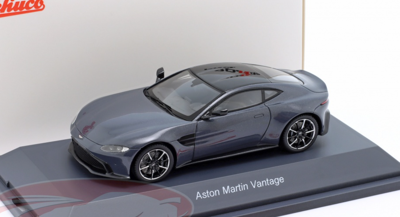 1/43 Schuco 2021 Aston Martin Vantage (Dark Grey) Car Model