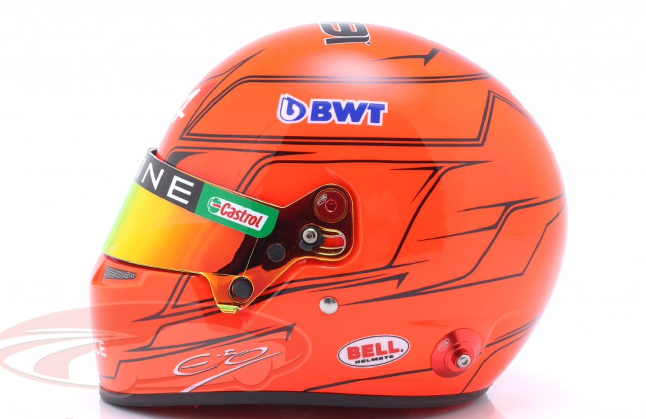 1/2 Bell 2023 Formula 1 Esteban Ocon #31 BWT Alpine F1 Team Helmet Model