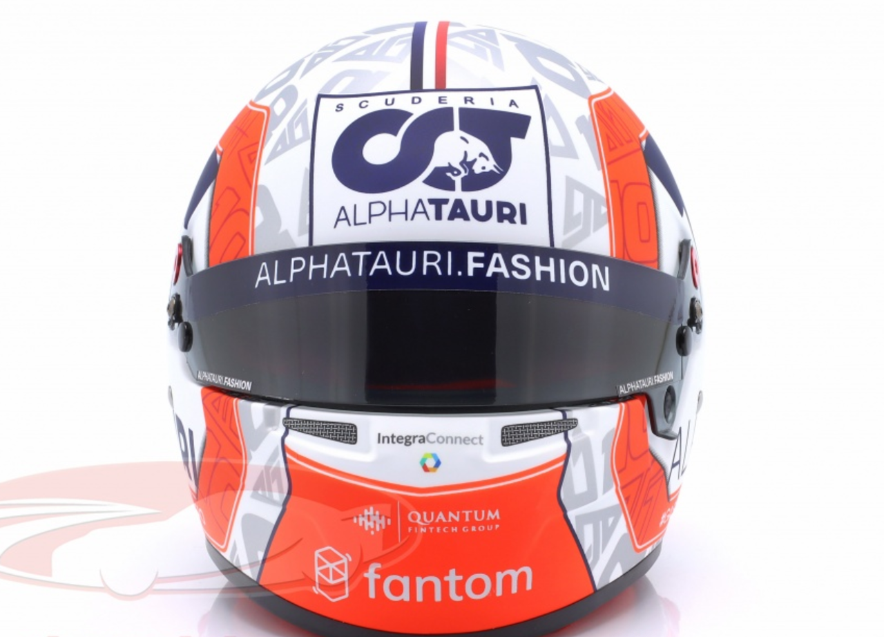 1/2 Bell 2022 Formula 1 Pierre Gasly #10 Scuderia Alpha Tauri Formula 1 Helmet Model