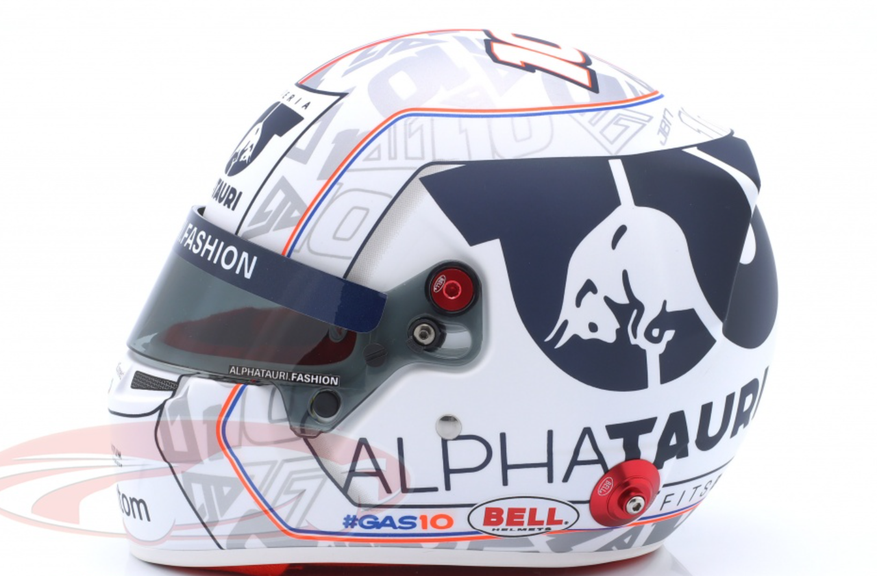 1/2 Bell 2022 Formula 1 Pierre Gasly #10 Scuderia Alpha Tauri French GP Helmet Model 1/2 Bell 2022 Formula 1 Pierre Gasly #10 Scuderia Alpha Tauri French GP Helmet Model