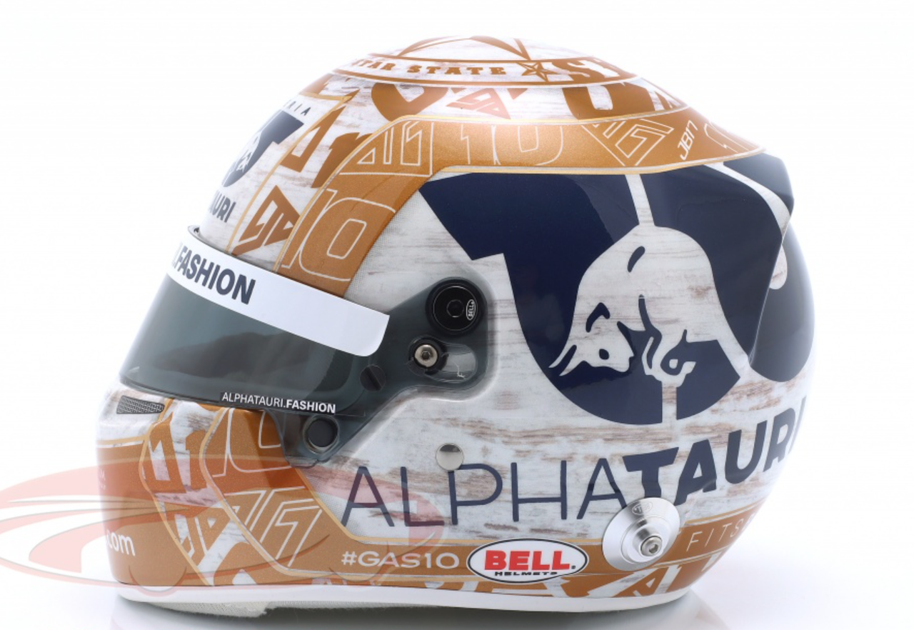 1/2 Bell 2022 Formula 1 Pierre Gasly #10 Scuderia AlphaTauri Austin GP Helmet Model