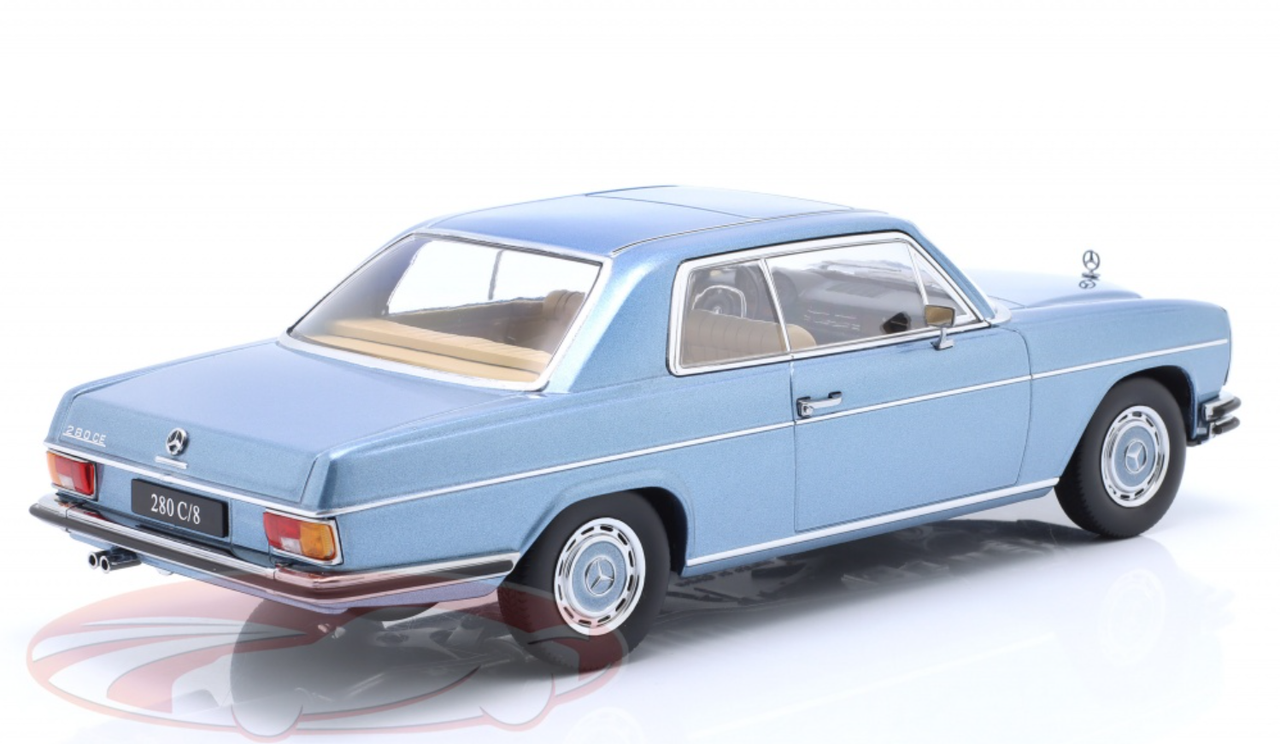 1/18 KK-Scale 1969 Mercedes-Benz 280C/8 W114 Coupe (Light Blue Metallic) Car Model