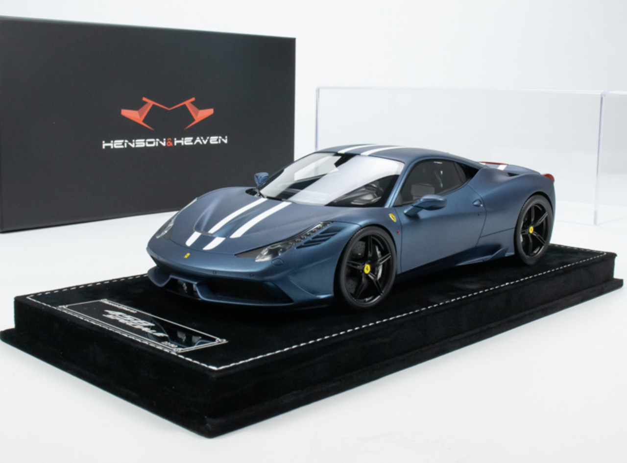 1/18 HH Model Ferrari 458 Speciale Blue