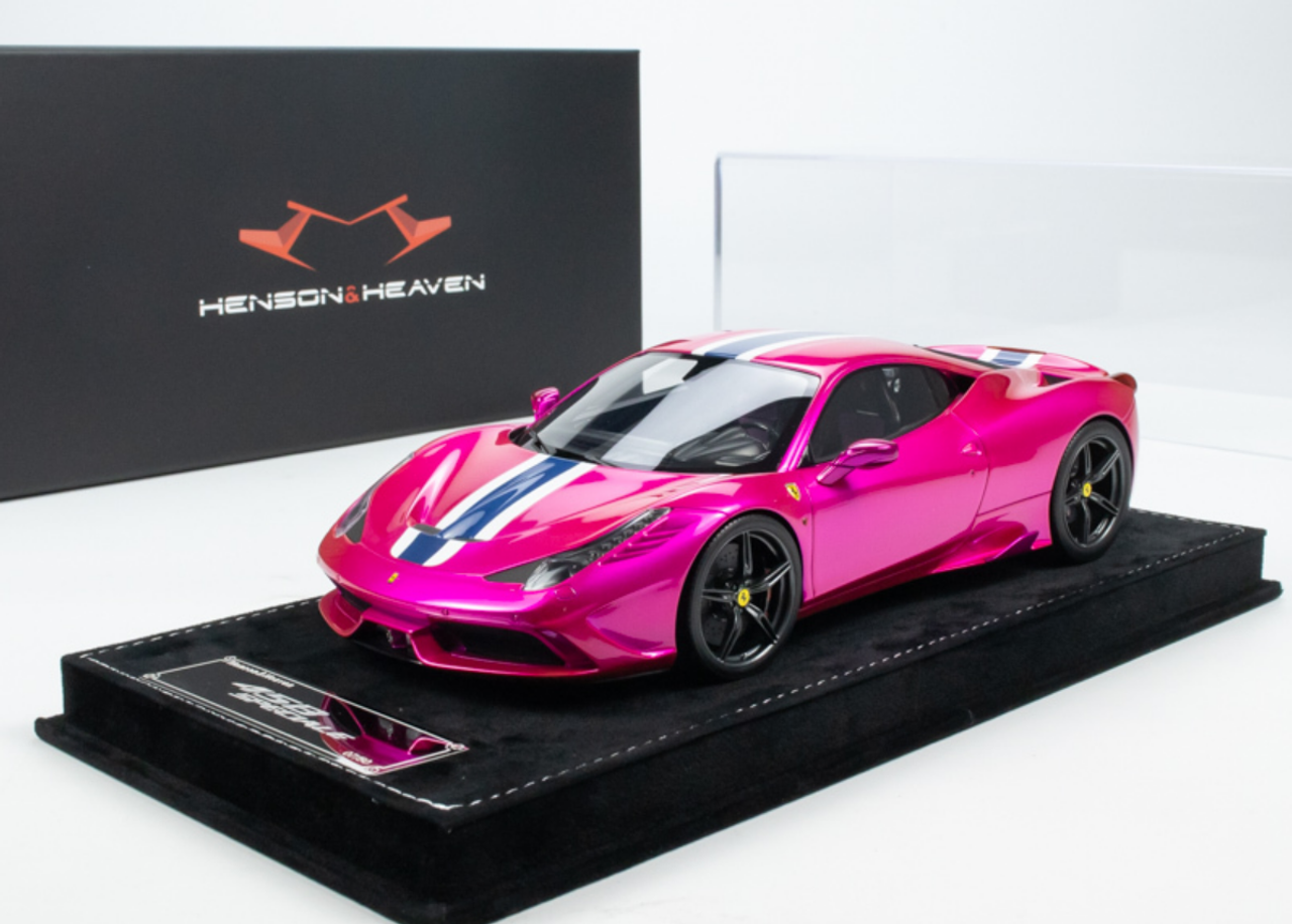 1/18 HH Model Ferrari 458 Speciale Electric Pink