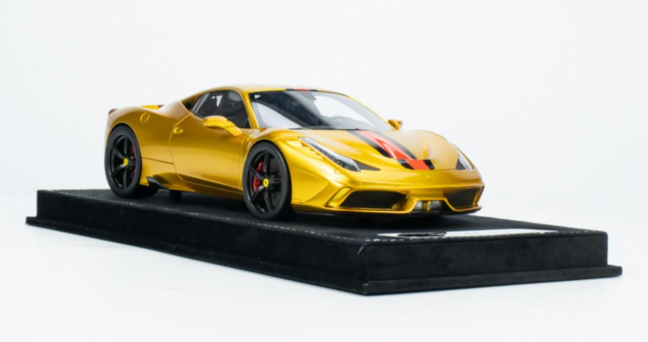 1/18 HH Model Ferrari 458 Speciale Electric Gold