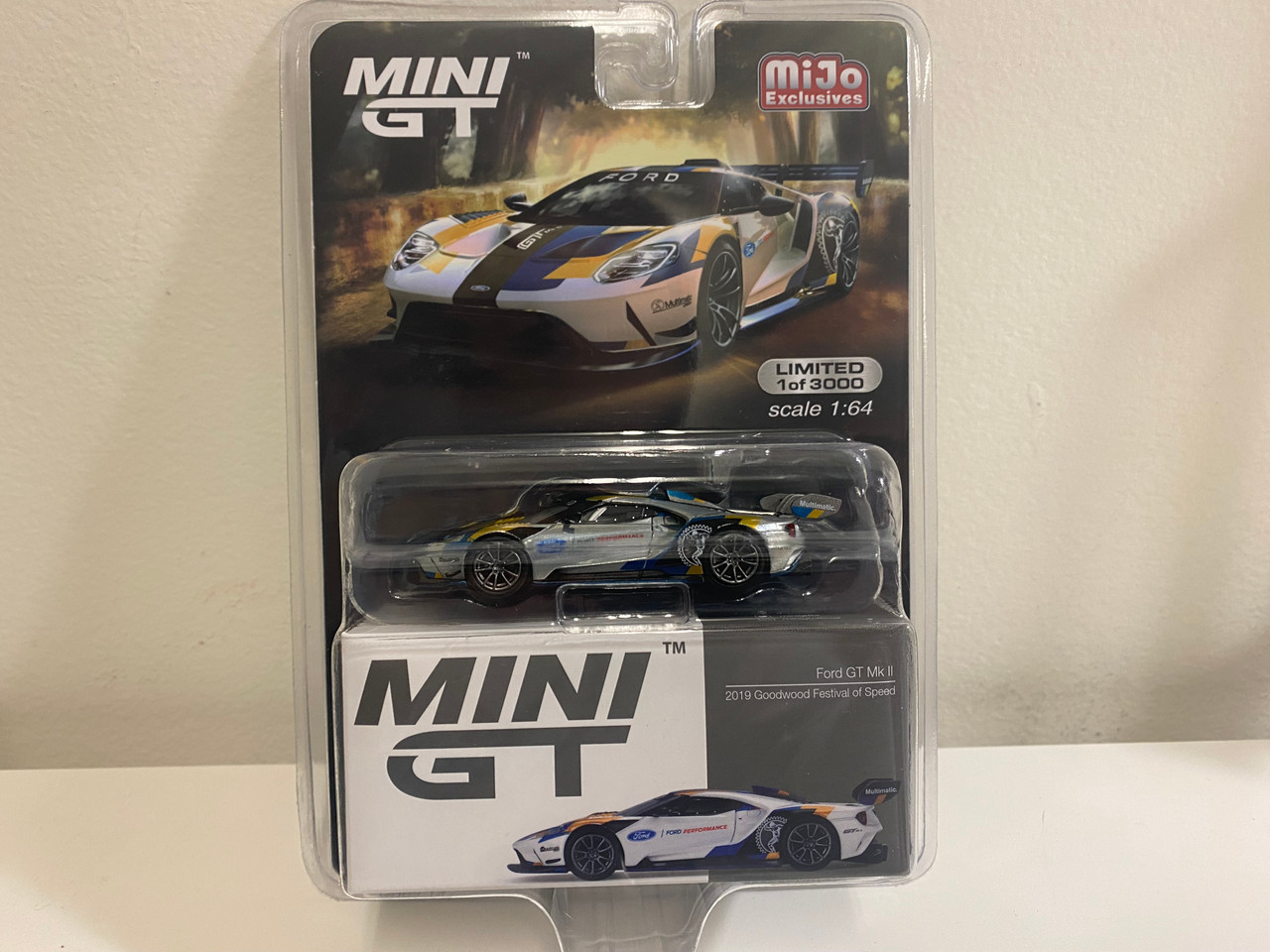 CHASE CAR 1/64 Mini GT Ford GT MK II 2019 Goodwood Festival of Speed LHD Diecast Car Model