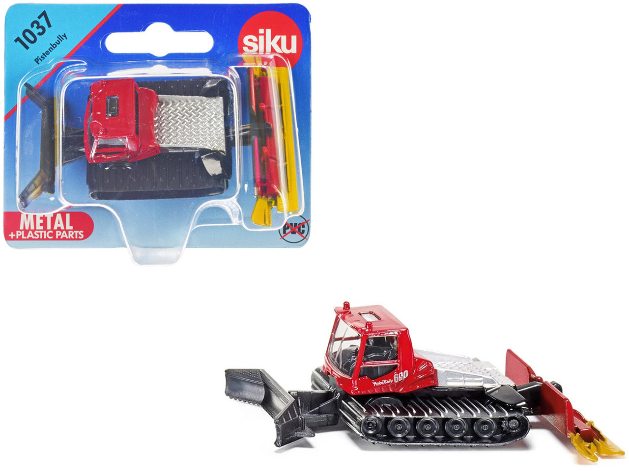 Pistenbully 600 Snow Groomer Red and Black Diecast Model by Siku