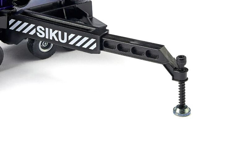 Heavy Mobile Crane Blue and Black with Extenders and Lifting Block