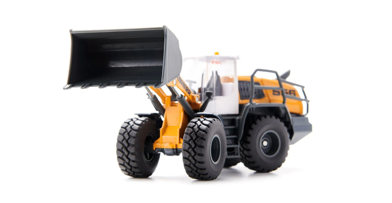 Liebherr L556 Wheel Loader Yellow with White Cabin 1/50 Diecast Model by Siku