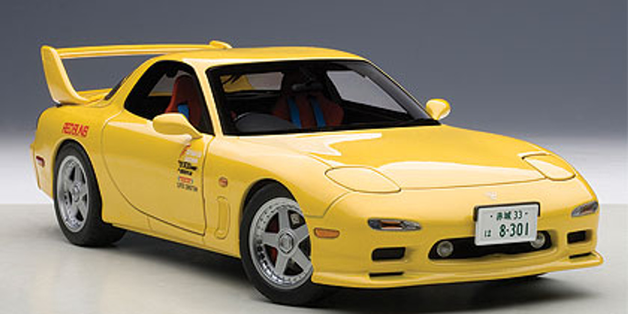 1/18 AUTOart Mazda Ẽfini RX-7 RX7 (FD3S) Initial D (Yellow