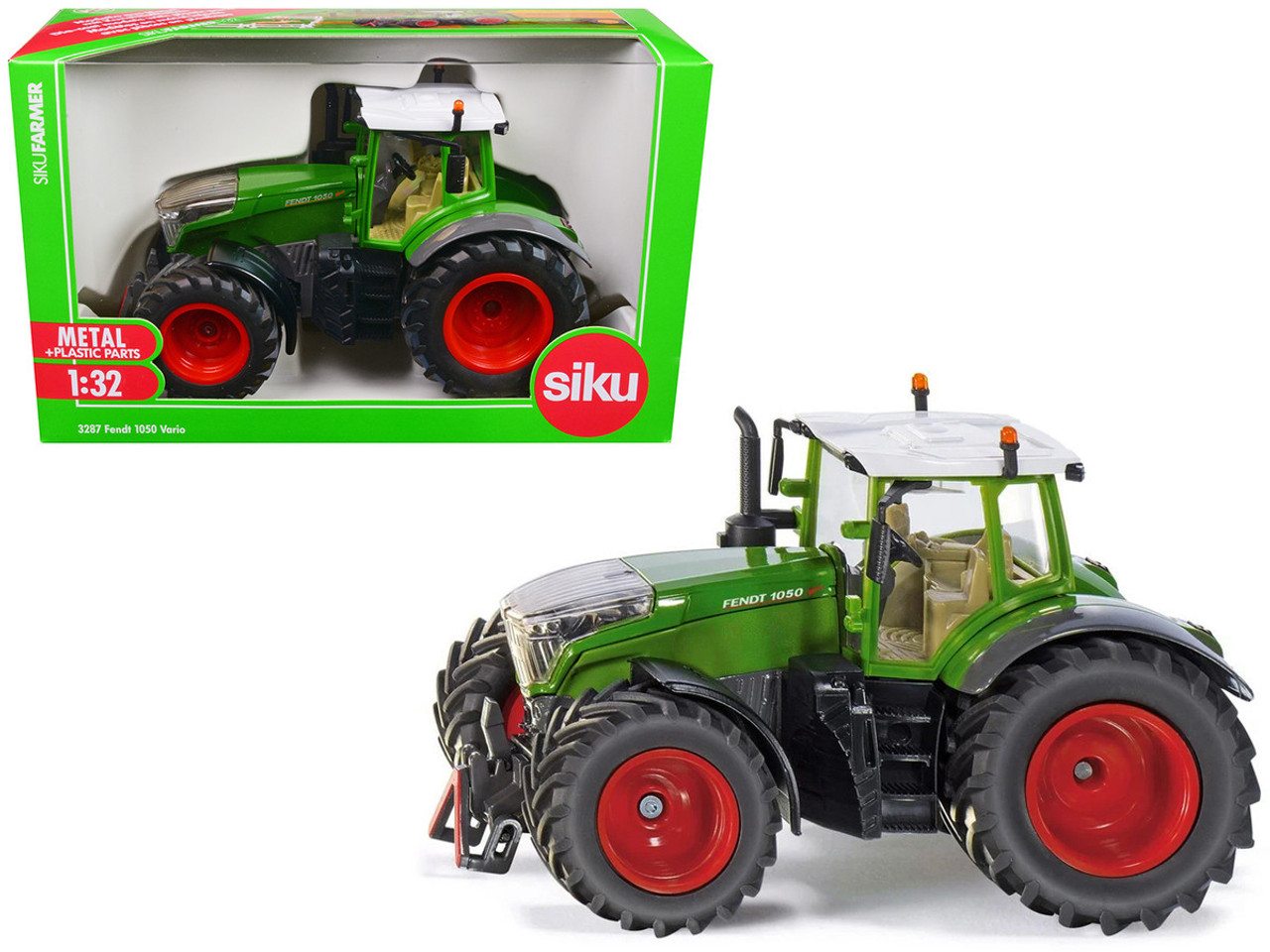 Fendt 1050 Vario Tractor Green with White Top 1/32 Diecast Model