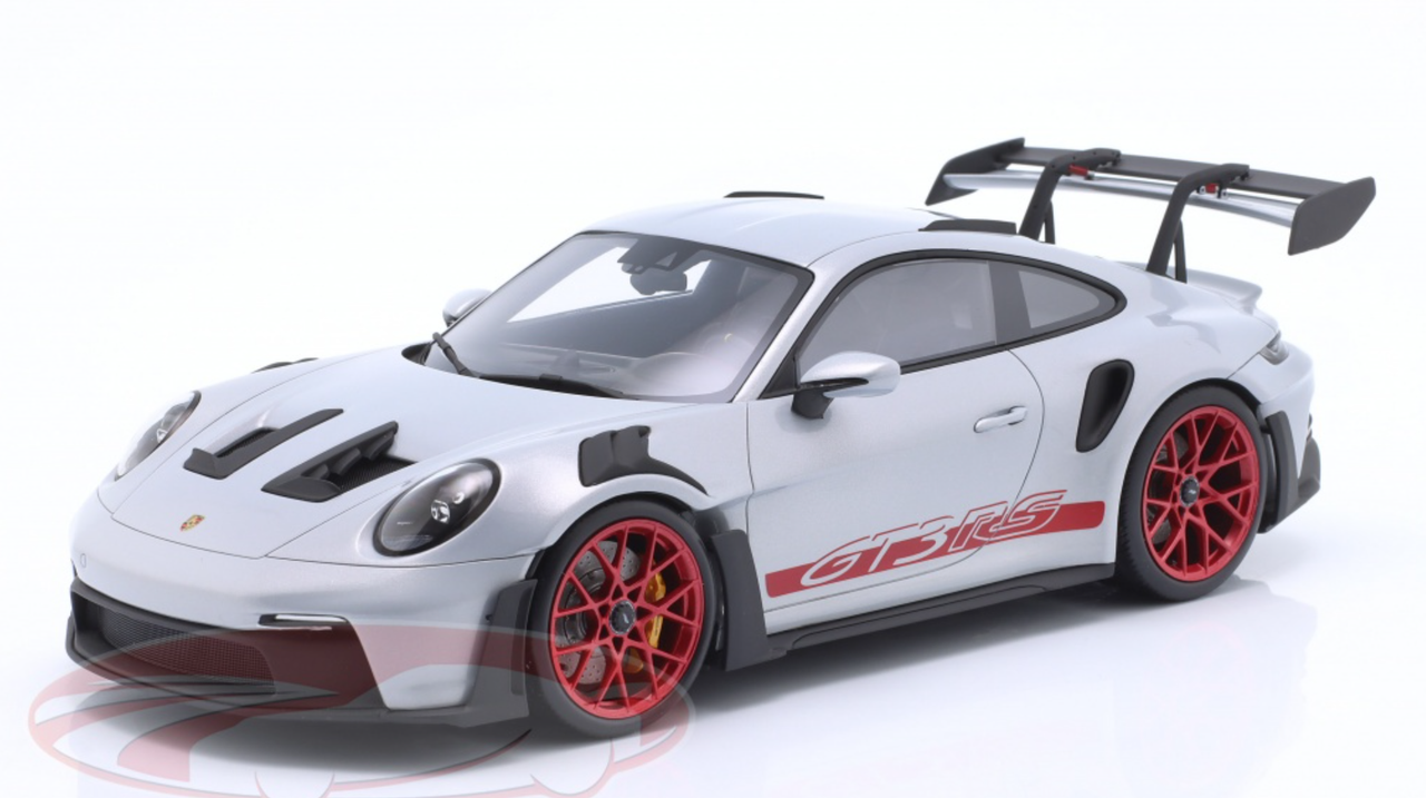 1/18 Dealer Edition 2022 Porsche 911 (992) GT3 RS (Ice Grey Metallic) Car Model