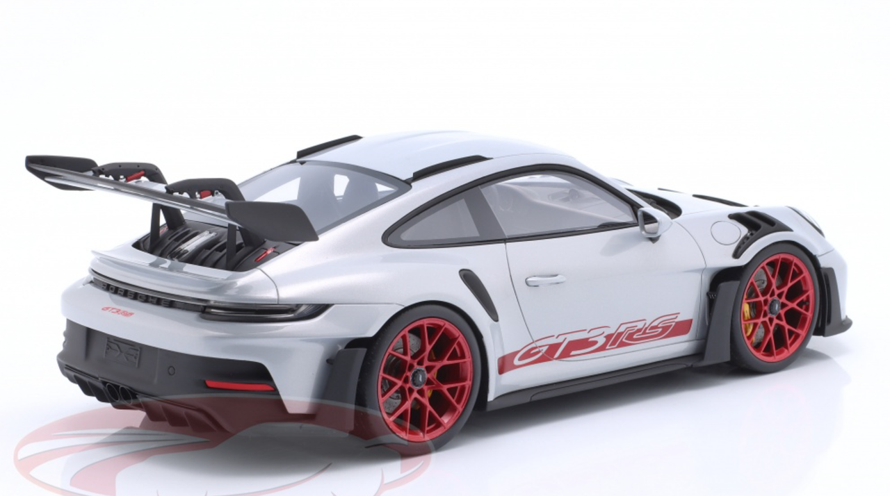 1:43 Spark Porsche 911 (992) GT3 RS ice grey metallic/ pyro red