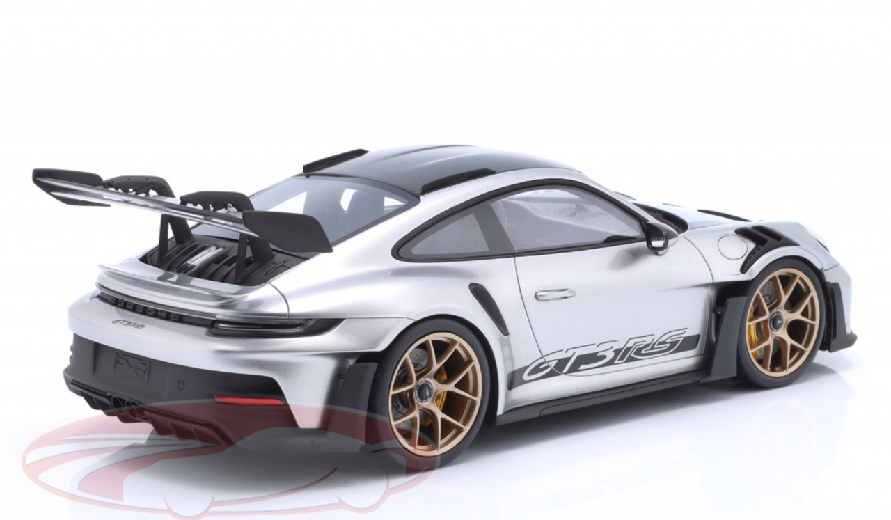 1/18 Dealer Edition 2022 Porsche 911 (992) GT3 RS (GT Silver Metallic) Car Model
