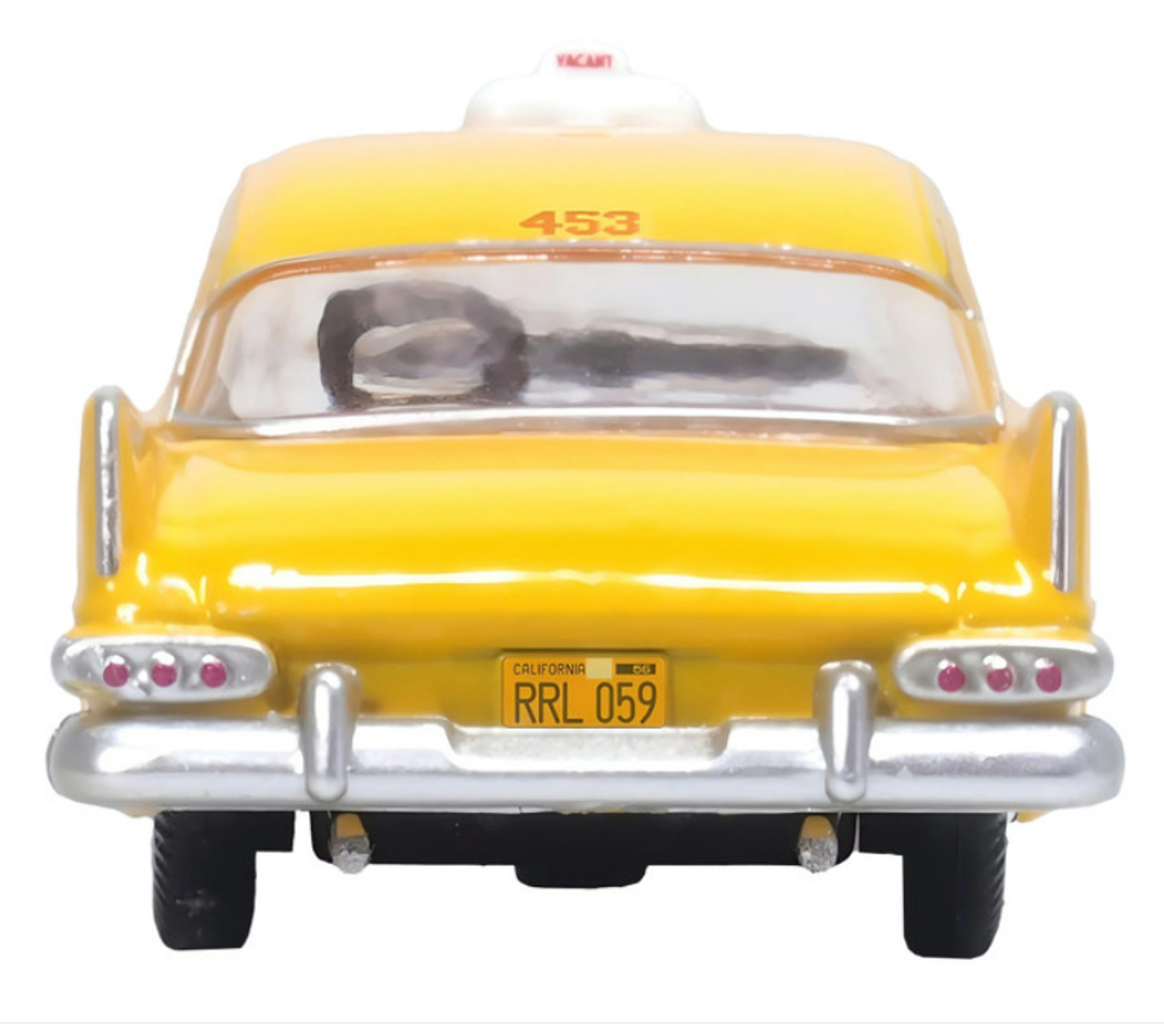 1959 Plymouth Belvedere Taxi Yellow "Tanner Yellow Cab Co." 1/87 (HO) Scale Diecast Model Car by Oxford Diecast