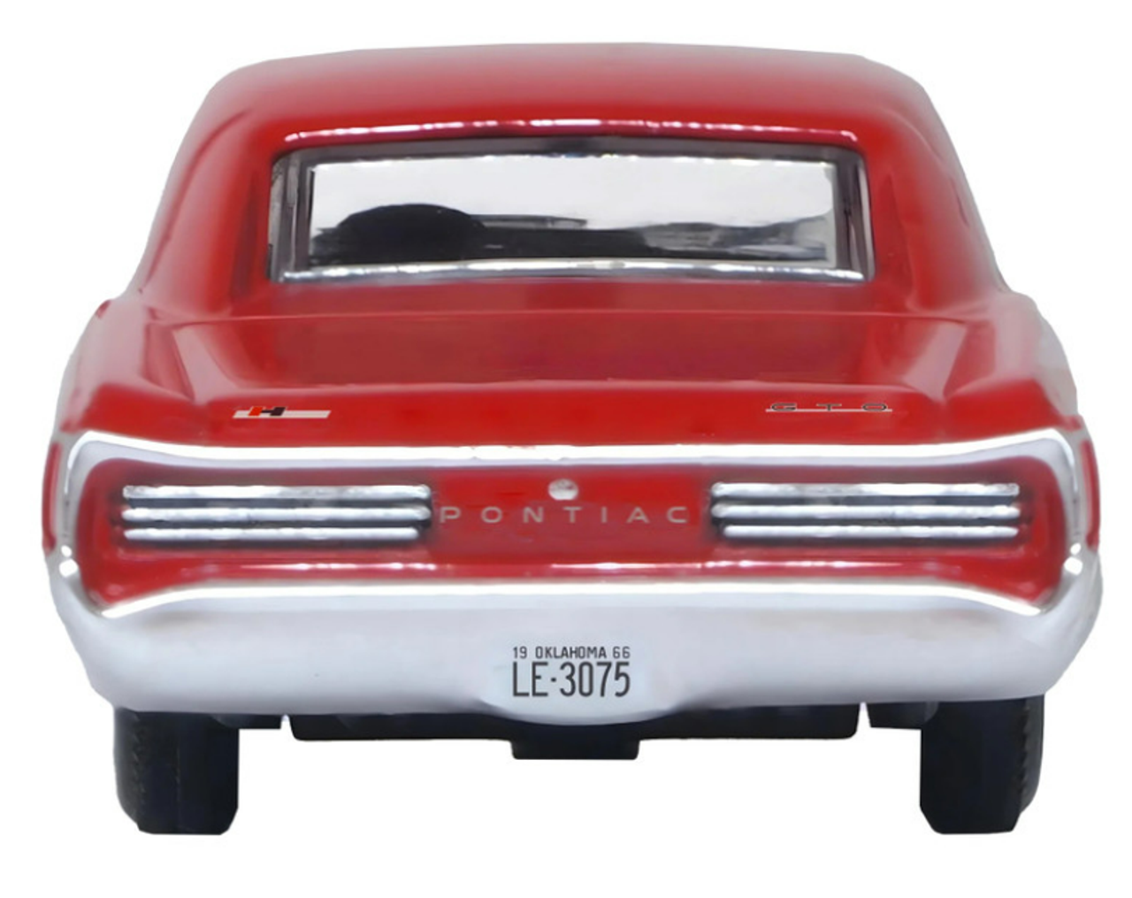 1966 Pontiac GTO Montero Red 1/87 (HO) Scale Diecast Model Car by Oxford Diecast