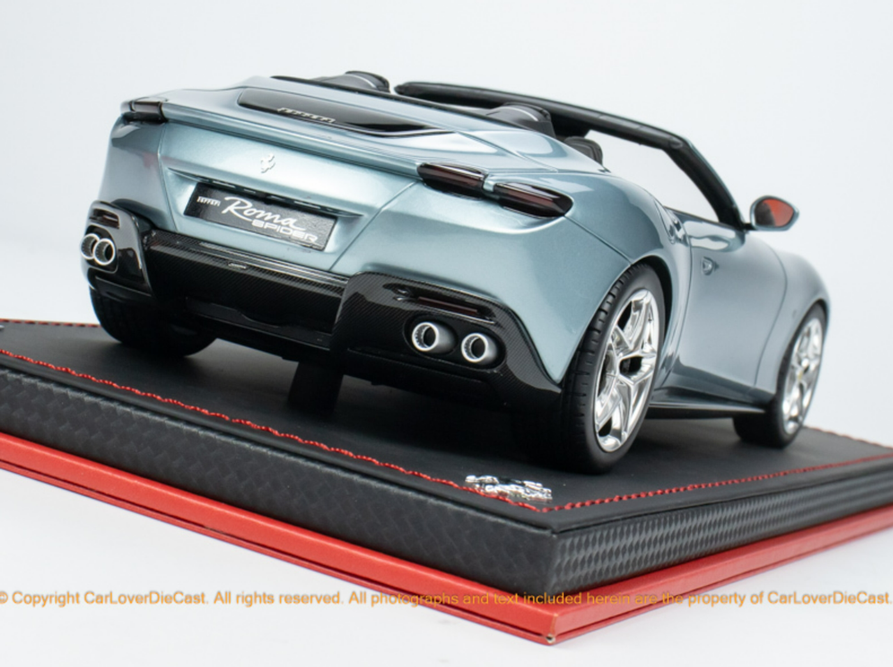 1/18 MR Collection Ferrari ROMA 2023 Convertible sports car model Trevi Blue