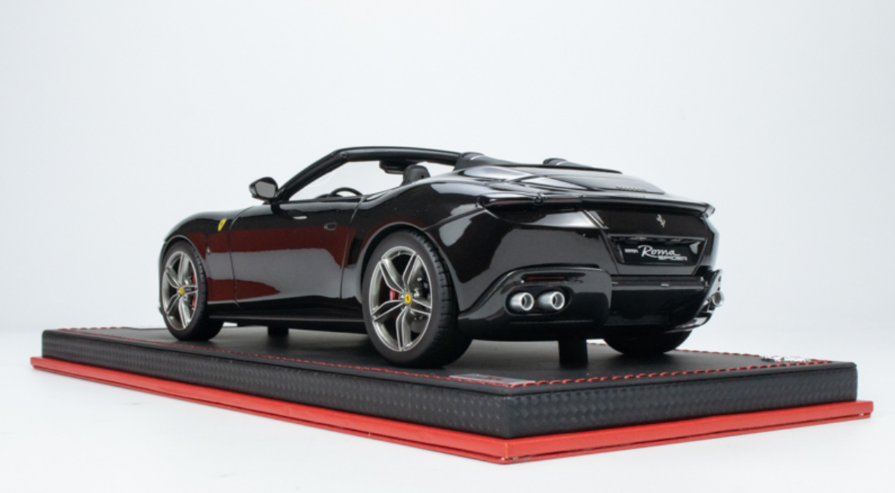 1/18 MR Collection Ferrari ROMA 2023 Convertible sports car model Black