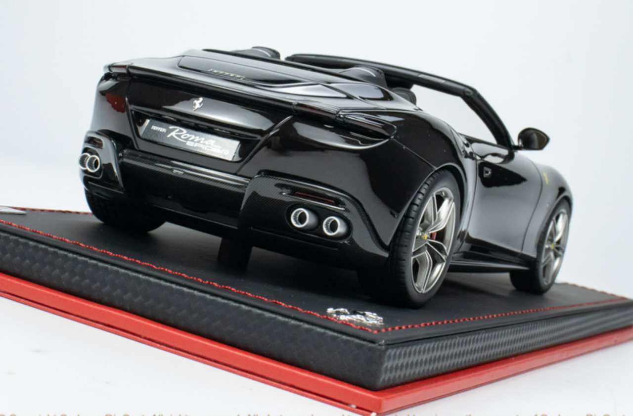 1/18 MR Collection Ferrari ROMA 2023 Convertible sports car model Black