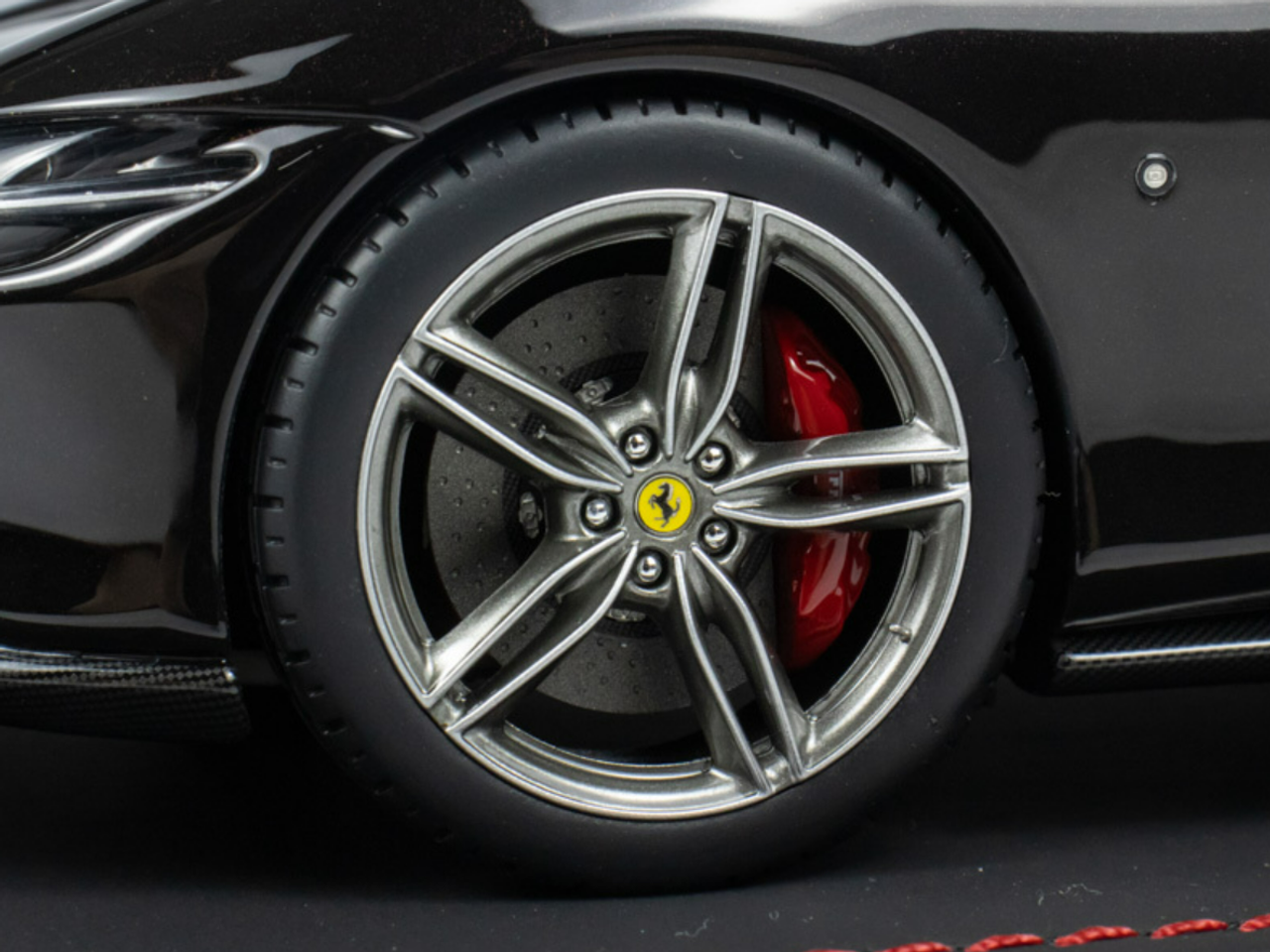 1/18 MR Collection Ferrari ROMA 2023 Convertible sports car model Black