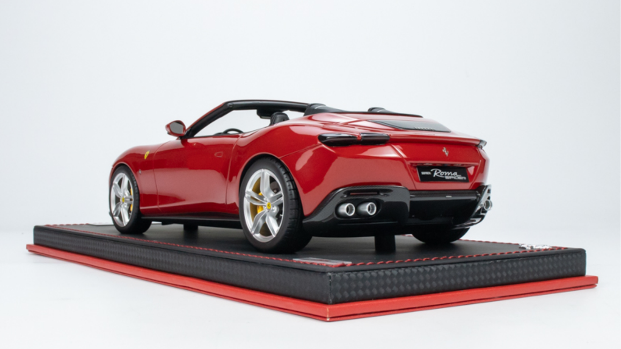 1/18 MR Collection Ferrari ROMA 2023 Convertible sports car model Red