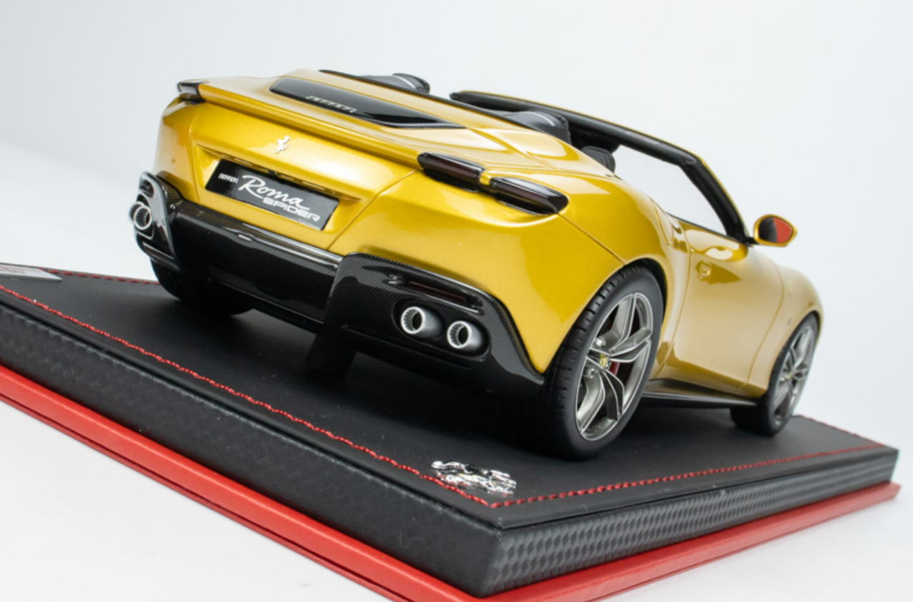 1/18 MR Collection Ferrari ROMA 2023 Convertible sports car model Yellow