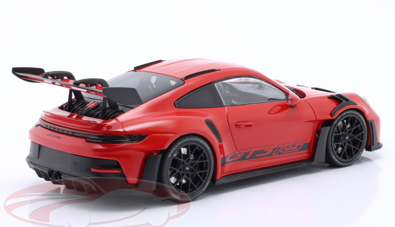 1/18 Minichamps 2023 Porsche 911 (992) GT3 RS (Red with Black Wheels) Car  Model