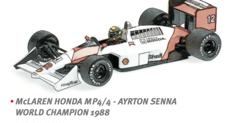 MINICHAMPS 1/43 McLaren MP4-4 WINNER HUNGARIAN GP 1988 #12 A.SENNA