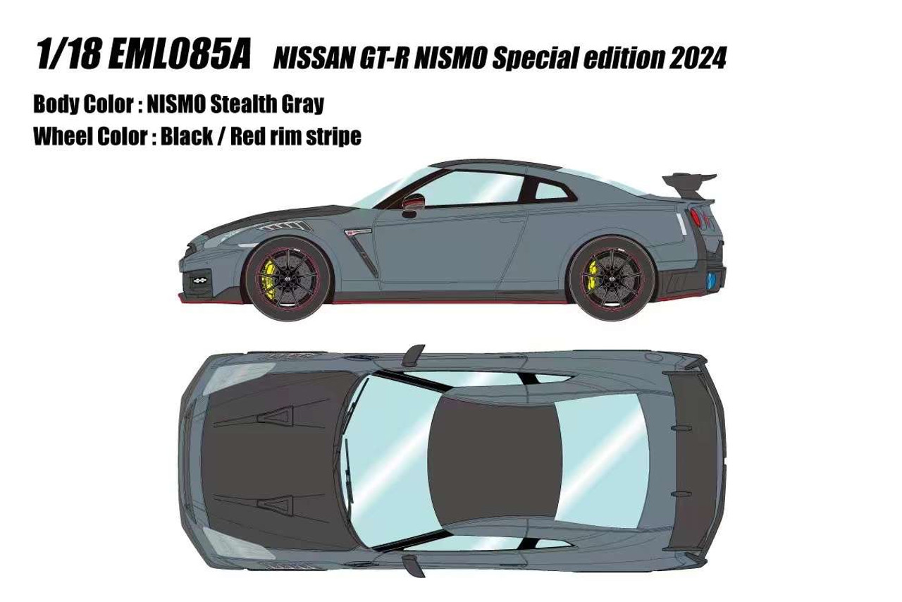 1/18 Makeup 2024 Nissan Skyline GT-R GTR Nismo Special Edition (Nismo Stealth Grey) Car Model