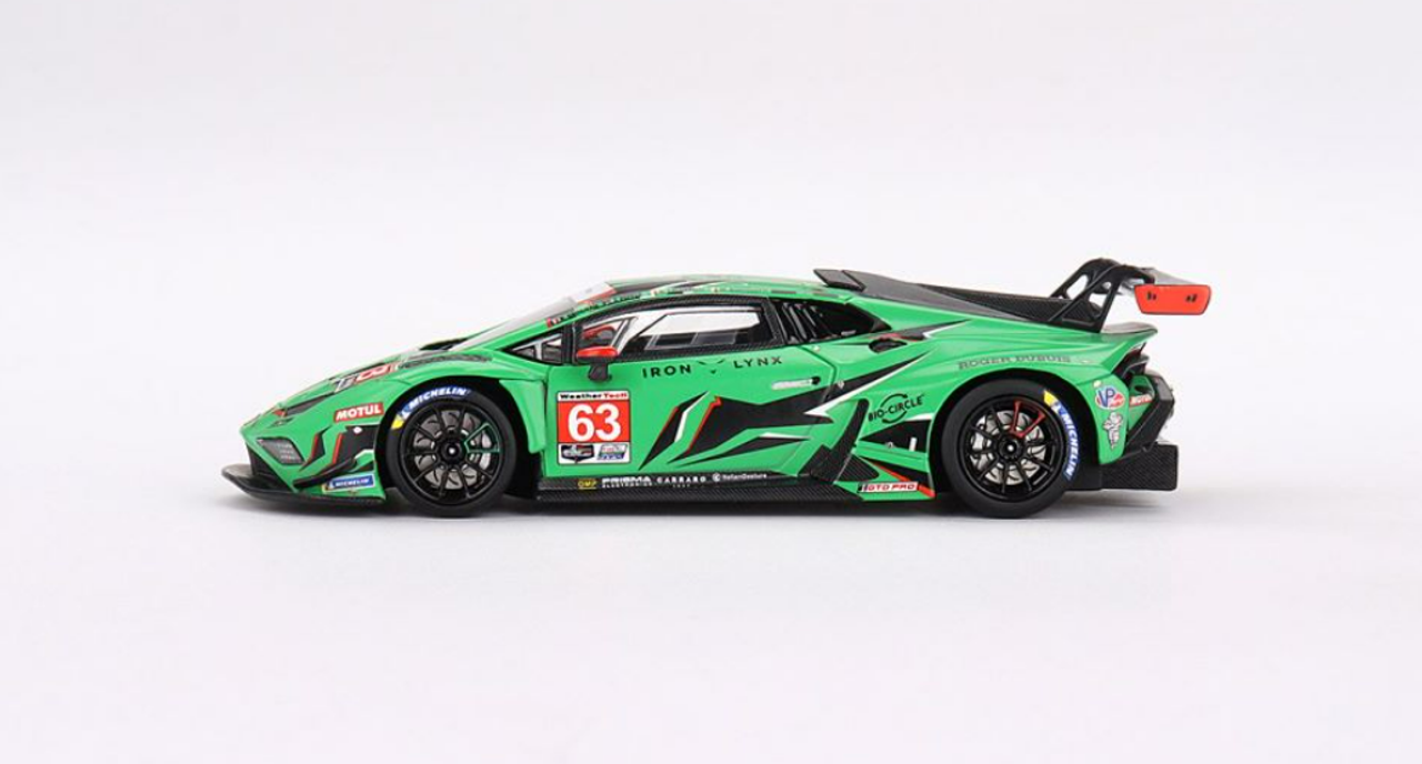 1/43 TSM Model Lamborghini Huracán GT3 EVO2 #63 Iron Lynx 2023 IMSA Daytona 24 Hrs 