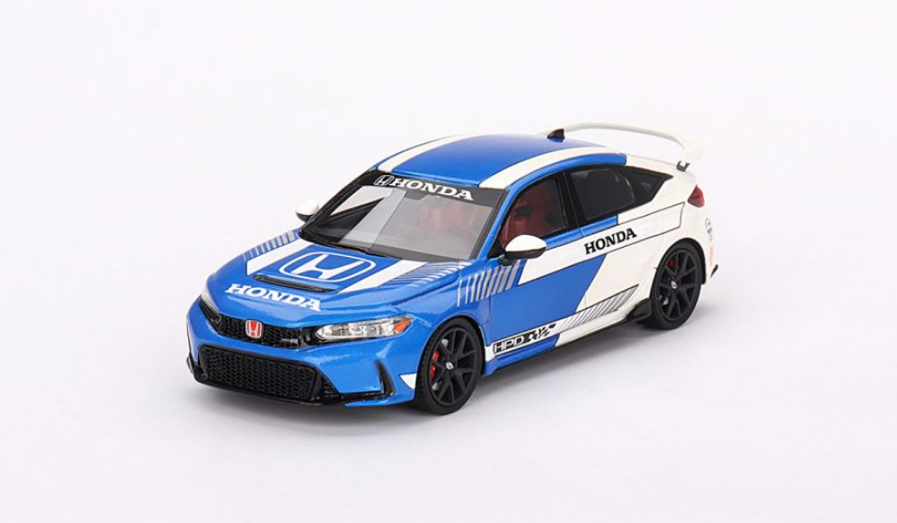 1/43 TSM Model Honda Civic Type R #3 2023 Pace Car Blue