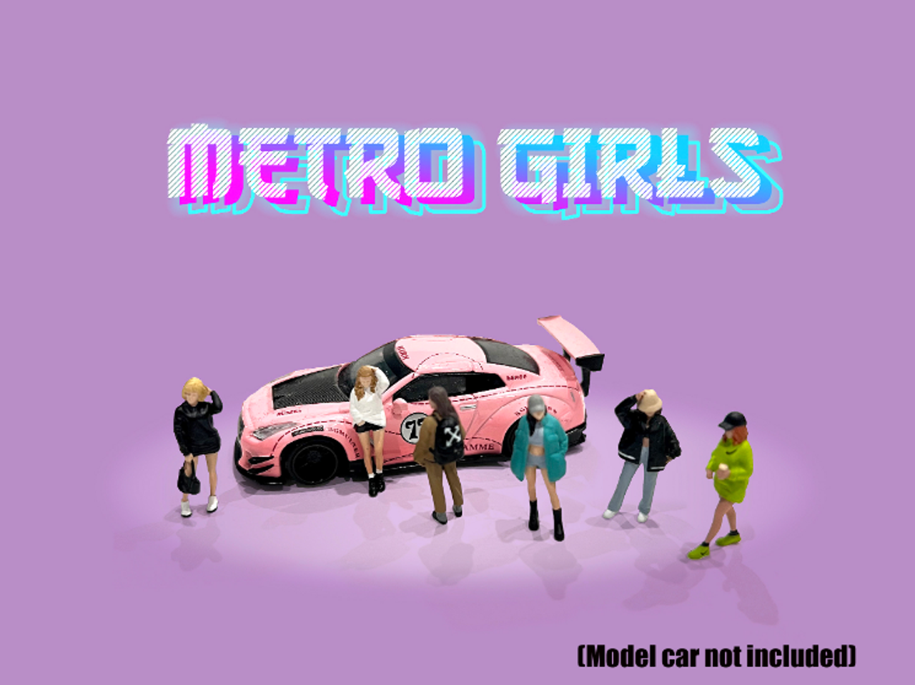 1/64 American Diorama Diecast Figure - Metro Girls